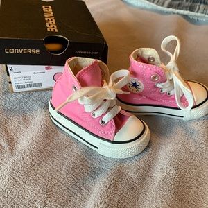 Infant size 2 high top Converse sneakers